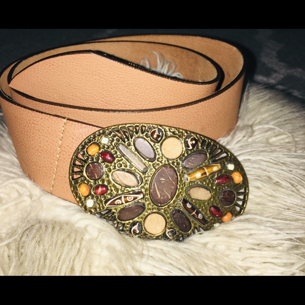 Chico’s tan soft leather belt